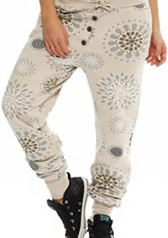 pantalones cagados bombachos holgados estampados para mujer baratos chandal