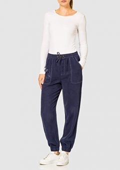 PANTALON DESIGUAL BOMBACHO AZUL MARINO VERANO