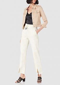 desigual pantalon blanco para vestir en verano para mujer barato