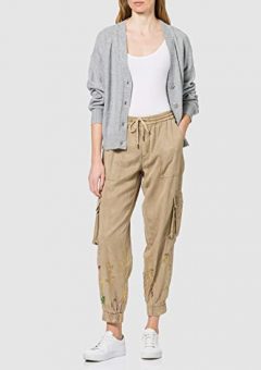 marca desigual pantalon bombacho cómodo barato claron para mujer