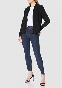 marca desigual pantalon vaquero cintura alta para mujer barato