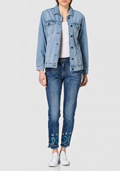 marca desigual pantalon vaquero hippie boyfriend para mujer barato