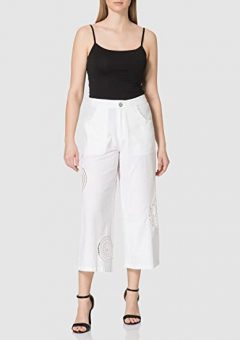 pantalon desigual blanco verano tobillero mujer barato