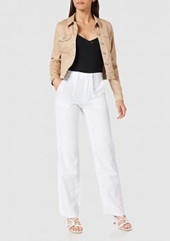 pantalon ibicenco lino blanco barato mujer verano barato cintura alta