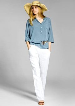 pantalon ibicenco lino blanco barato mujer verano baratosss